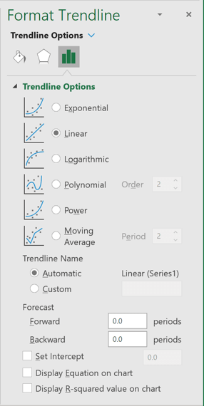 make a trendling in microsoft excel for mac on office 365